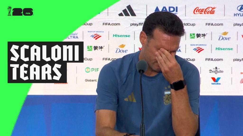 World Cup 2026: Lionel Scaloni shed tears at press conference